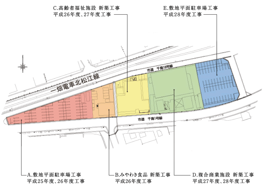 島根県松江市千鳥町ビル周辺地区第一種市街地再開発事業