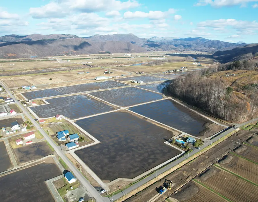 愛別地区 愛別27農区区画整理工事